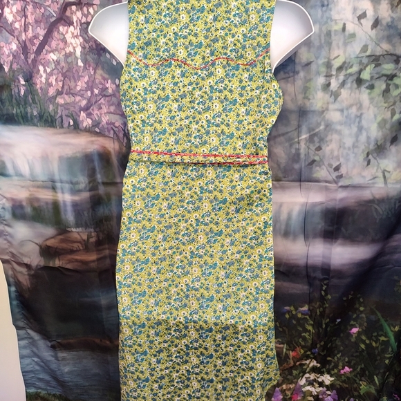 Teal floral Cinq a Sept dress. Size 6 - Picture 7 of 8